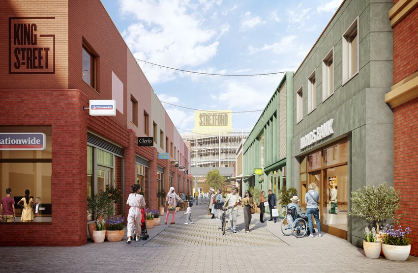 King Street in Stretford town centre